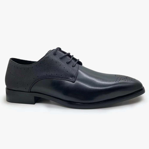 2022 autumn new men's business leather shoes men's cross-border foreign trade PU formal men's shoes toe brogue carving