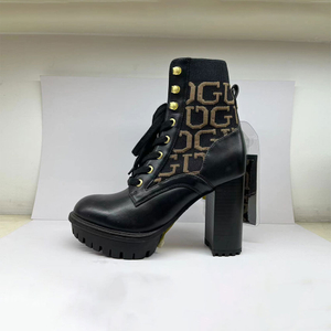 Ladies personalized fashion chunky heel boots